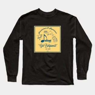 Hitchhikers & Appetizers Dulcet Lager Square Blue Long Sleeve T-Shirt